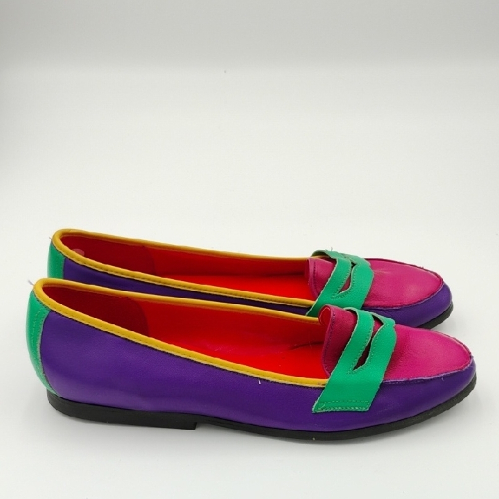 Vintage Bernie Mev. Colorful Shoes - Picture 2 of 4